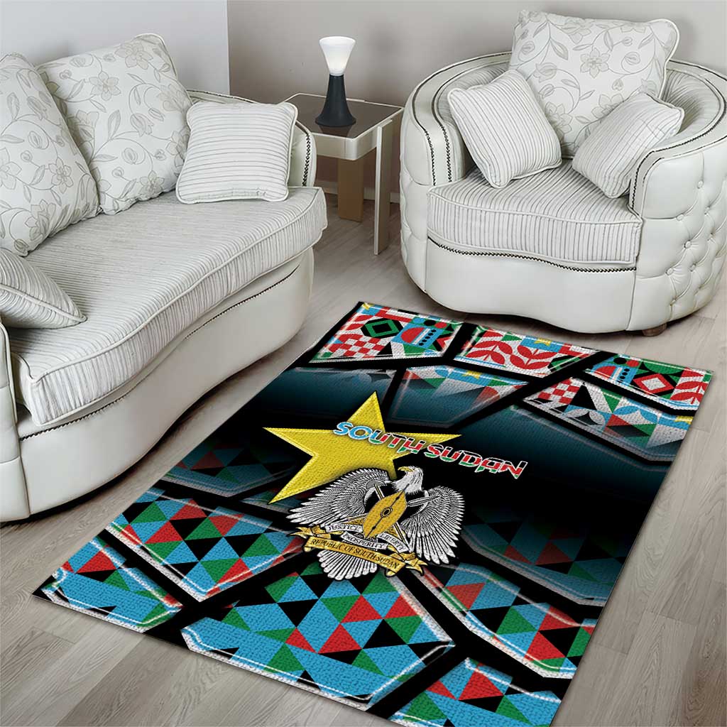 South Sudan Area Rug Geometric African Patterns - African Pride