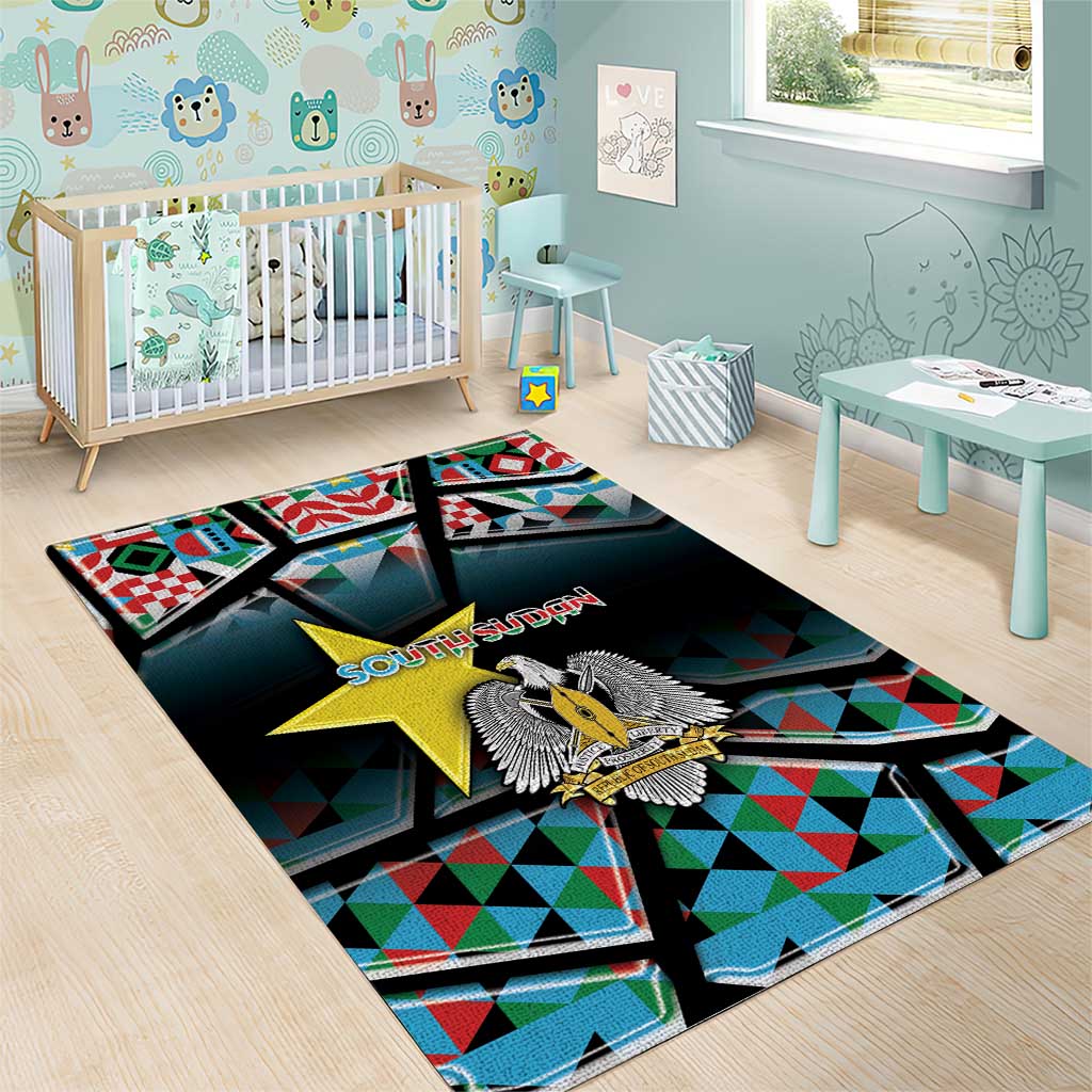 South Sudan Area Rug Geometric African Patterns - African Pride