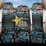 South Sudan Back Car Seat Cover Geometric African Patterns - African Pride