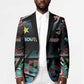 Custom South Sudan Blazer Geometric African Patterns - African Pride