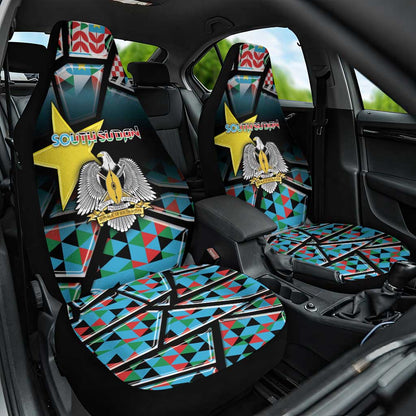 South Sudan Car Seat Cover Geometric African Patterns - African Pride