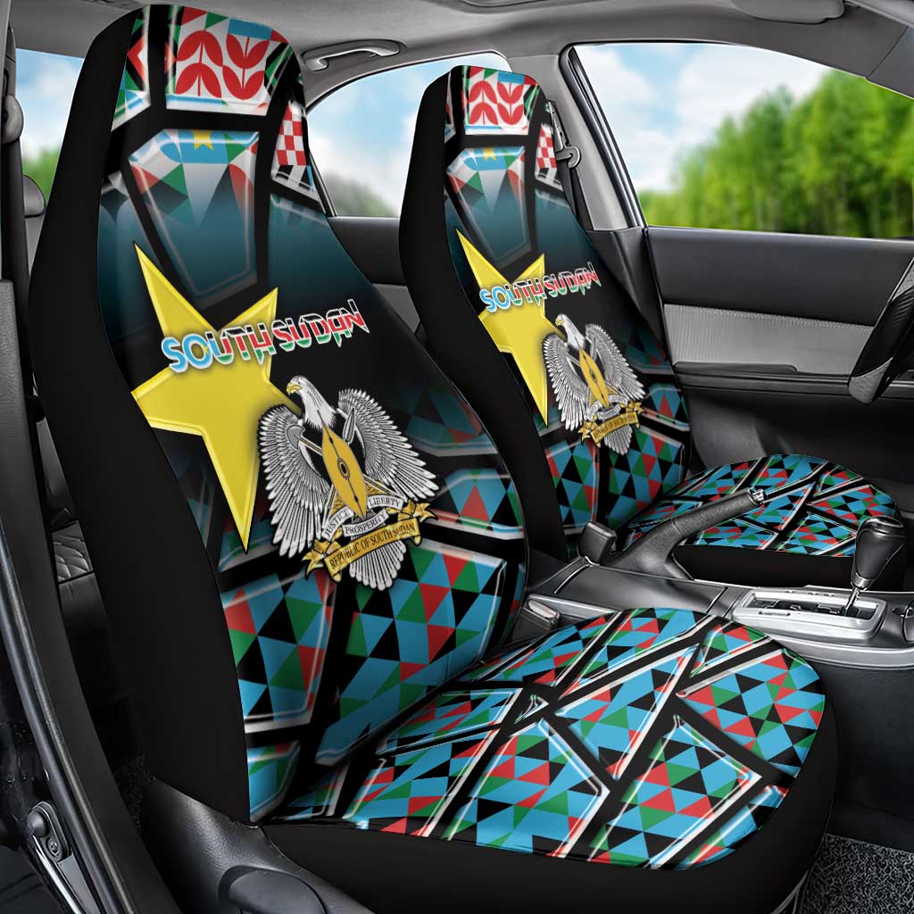 South Sudan Car Seat Cover Geometric African Patterns - African Pride