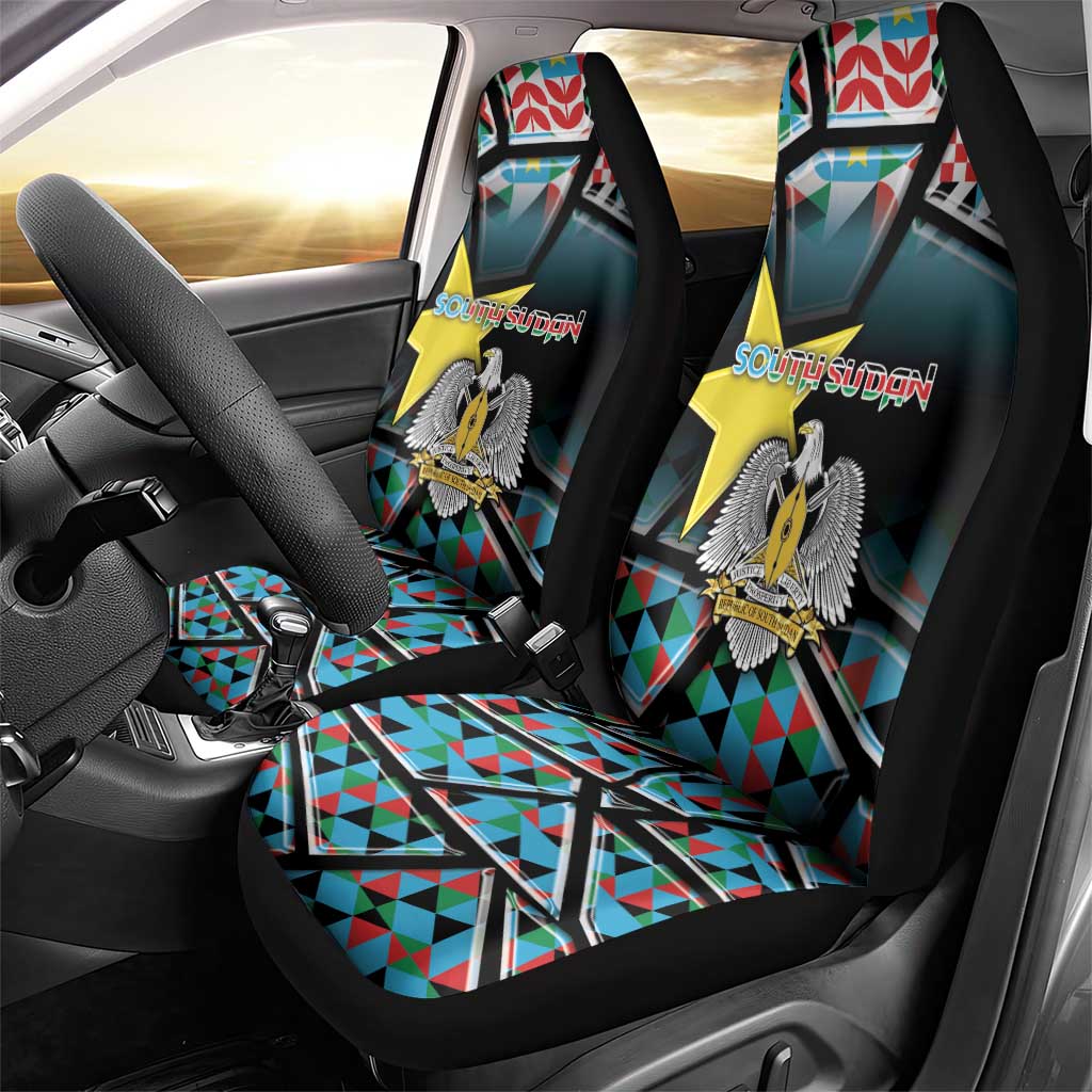 South Sudan Car Seat Cover Geometric African Patterns - African Pride