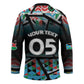 Custom South Sudan Hockey Jersey Geometric African Patterns - African Pride