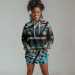 Custom South Sudan Hoodie Dress Geometric African Patterns - African Pride