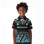 Custom South Sudan Kid Polo Shirt Geometric African Patterns - African Pride