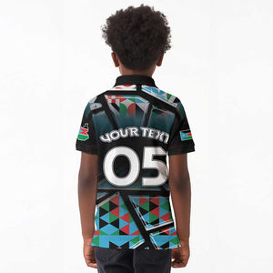 Custom South Sudan Kid Polo Shirt Geometric African Patterns - African Pride