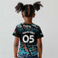 Custom South Sudan Kid T shirt Geometric African Patterns - African Pride