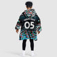 Custom South Sudan Kid Wearable Blanket Hoodie Geometric African Patterns - African Pride
