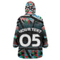 Custom South Sudan Kid Wearable Blanket Hoodie Geometric African Patterns - African Pride