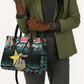 South Sudan Leather Bag Geometric African Patterns - African Pride
