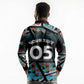 Custom South Sudan Long Sleeve Polo Shirt Geometric African Patterns - African Pride