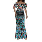 Custom South Sudan Mermaid Dress Geometric African Patterns - African Pride
