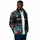 Custom South Sudan Padded Jacket Geometric African Patterns - African Pride