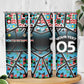 Custom South Sudan Skinny Tumbler Geometric African Patterns - African Pride