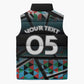Custom South Sudan Sleeveless Puffer Jacket Geometric African Patterns - African Pride