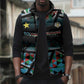 Custom South Sudan Sleeveless Puffer Jacket Geometric African Patterns - African Pride