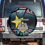 South Sudan Spare Tire Cover Geometric African Patterns - African Pride