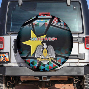 South Sudan Spare Tire Cover Geometric African Patterns - African Pride