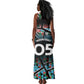 Custom South Sudan Tank Maxi Dress Geometric African Patterns - African Pride