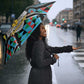 South Sudan Umbrella Geometric African Patterns - African Pride