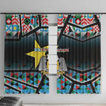 South Sudan Window Curtain Geometric African Patterns - African Pride