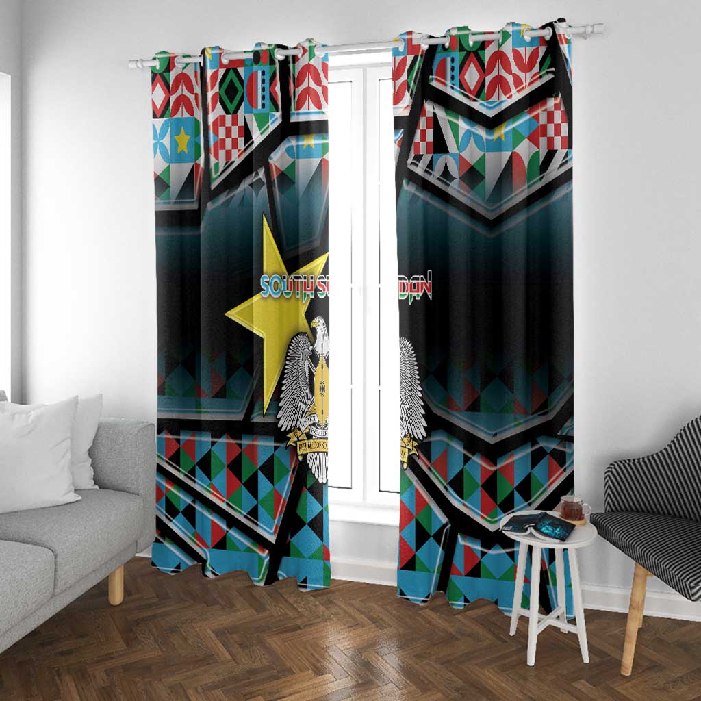 South Sudan Window Curtain Geometric African Patterns - African Pride