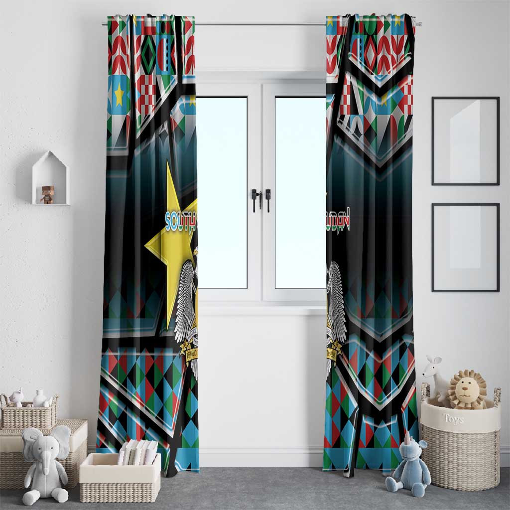 South Sudan Window Curtain Geometric African Patterns - African Pride
