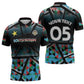 Custom South Sudan Zipper Polo Shirt Geometric African Patterns - African Pride