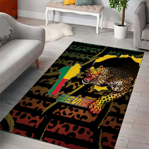 Benin Area Rug Powerful African Leopard - African Pride