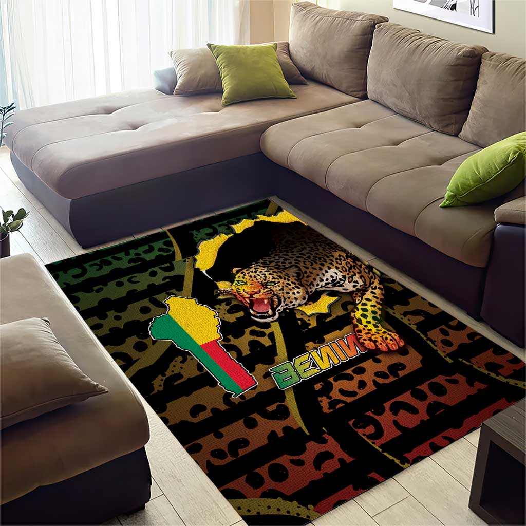 Benin Area Rug Powerful African Leopard - African Pride