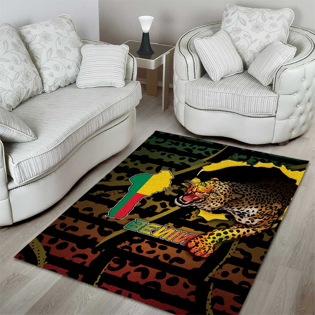 Benin Area Rug Powerful African Leopard - African Pride