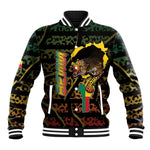 Personalized Benin Baseball Jacket Powerful African Leopard - African Pride