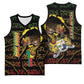 Personalized Benin Basketball Jersey Powerful African Leopard - African Pride