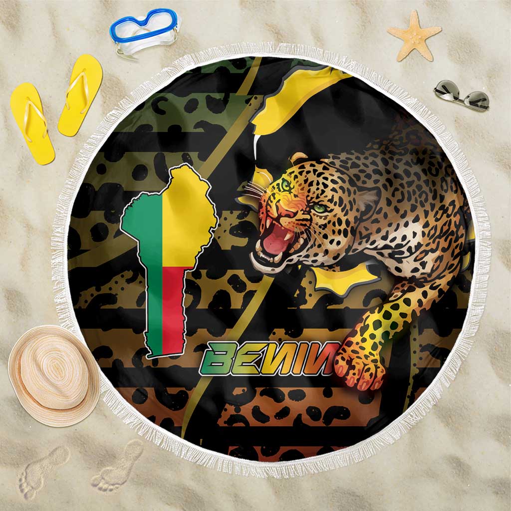 Benin Beach Blanket Powerful African Leopard - African Pride