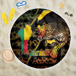 Benin Beach Blanket Powerful African Leopard - African Pride