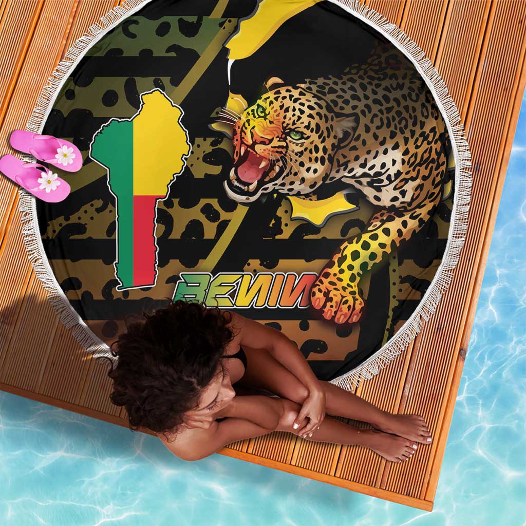 Benin Beach Blanket Powerful African Leopard - African Pride
