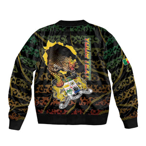 Personalized Benin Bomber Jacket Powerful African Leopard - African Pride