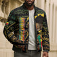 Personalized Benin Bomber Puffer Jacket Powerful African Leopard - African Pride