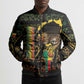 Personalized Benin Bomber Puffer Jacket Powerful African Leopard - African Pride