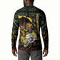 Personalized Benin Button Sweatshirt Powerful African Leopard