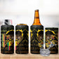 Personalized Benin 4 in 1 Can Cooler Tumbler Powerful African Leopard - African Pride