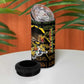 Personalized Benin 4 in 1 Can Cooler Tumbler Powerful African Leopard - African Pride