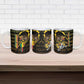 Personalized Benin Ceramic Mug Powerful African Leopard - African Pride