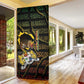 Personalized Benin Door Cover Powerful African Leopard - African Pride