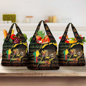 Benin Grocery Bag Powerful African Leopard - African Pride