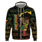 Personalized Benin Hoodie Powerful African Leopard - African Pride