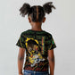 Personalized Benin Kid T shirt Powerful African Leopard - African Pride