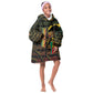 Personalized Benin Kid Wearable Blanket Hoodie Powerful African Leopard - African Pride