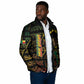 Personalized Benin Padded Jacket Powerful African Leopard - African Pride